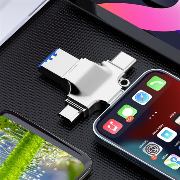 4 In 1 Card Reader Micro Card Adapter Usb 3.0 Micro Sd To Usb Card Reader Otg Adapter For Iphone