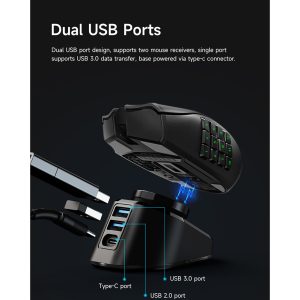 Wireless Mouse Charger for G403 G502 X Plus G703 G903 / Gpw1/2 Dock Station
