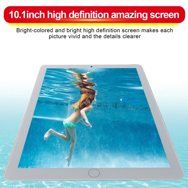 10.1-inch Hd Gaming Tablet Gps Wifi 3700mah 5v Dual Camera Tablet (1+16gb) Black_US Plug