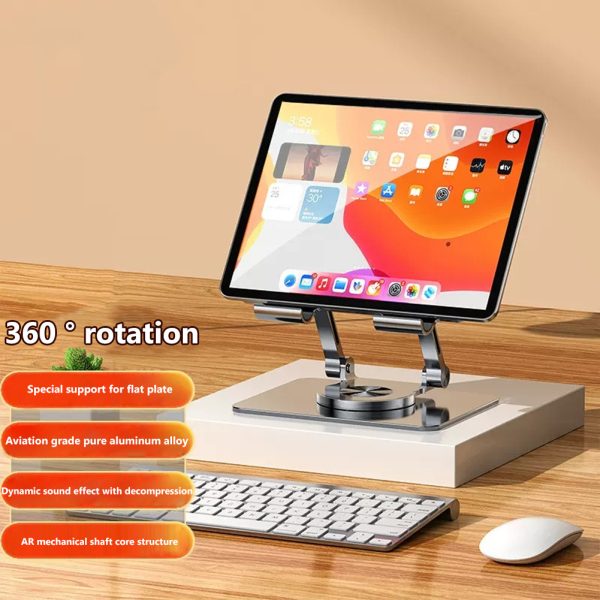 2028 Laptop Stand Aluminum Alloy Computer Riser Adjustable Foldable Laptops Elevator PC Cooling Mount For 4.7-12 Inch Laptop Tablet Phones grey