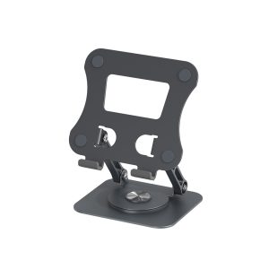 P06 Cell Phone Stand Swivel Foldable Desktop Phone Holder Tablet Stand Dock For Desktop Kitchen Home Office silver