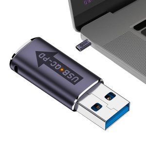 USB A To USB C 10Gbps Adapter USB A Male To USB Type C Female Adapter Fast Charging QC4.0/3.0/2.0 Power To PD Fast Charge Type-C Port