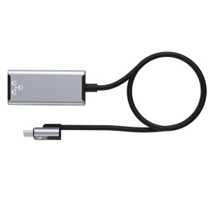 100mbps Wire Controlled Network Cable Adapter Compatible For Iphone To Rj45 Ethernet Lan Adapter Pd20w Charging silver gray