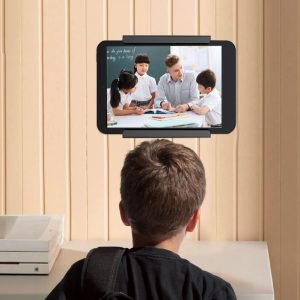 Universal Wall Mounted Tablet Stand Holder Wall Mount Bracket Stabilizer Kitchen Tablet Holder For All Tablet Phones black